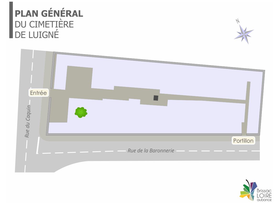 Liste de photographies du cimetière Fiche de présentation de Cimetière de Luigné - Informations et services en ligne - Portail funéraire Citoyen de la commune de BRISSAC LOIRE AUBANCE de la commune de BRISSAC LOIRE AUBANCE