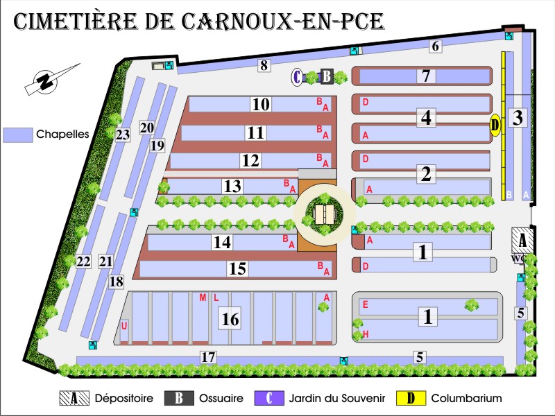 Histoire des cimetières de la ville de CARNOUX-EN-PROVENCE, Historique sépultures de la ville de CARNOUX-EN-PROVENCE