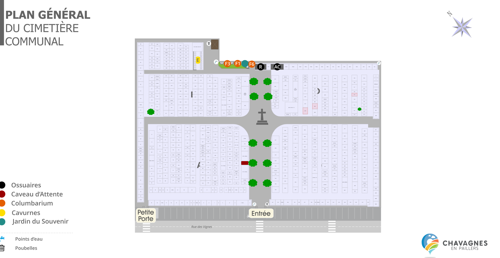 Histoire des cimetières Commune de Chavagnes-en-Paillers, Historique sépultures Commune de Chavagnes-en-Paillers