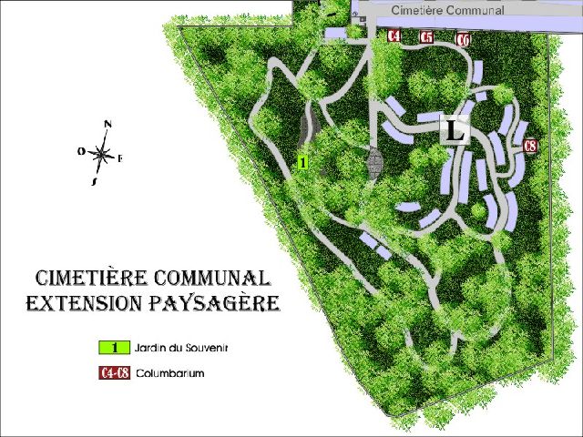 Liste de photographies du cimetière Fiche de présentation de Extension Paysagère - Informations et services en ligne - Portail funéraire Citoyen Ville de Deauville Ville de Deauville