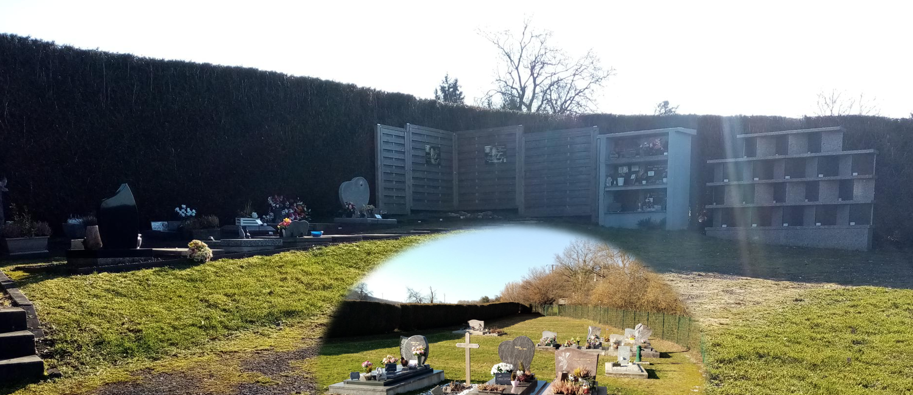 Liste de photographies du cimetière Fiche de présentation de Cimetière de Bussurel - Informations et services en ligne - Portail funéraire Citoyen Ville d'Héricourt Ville d'Héricourt