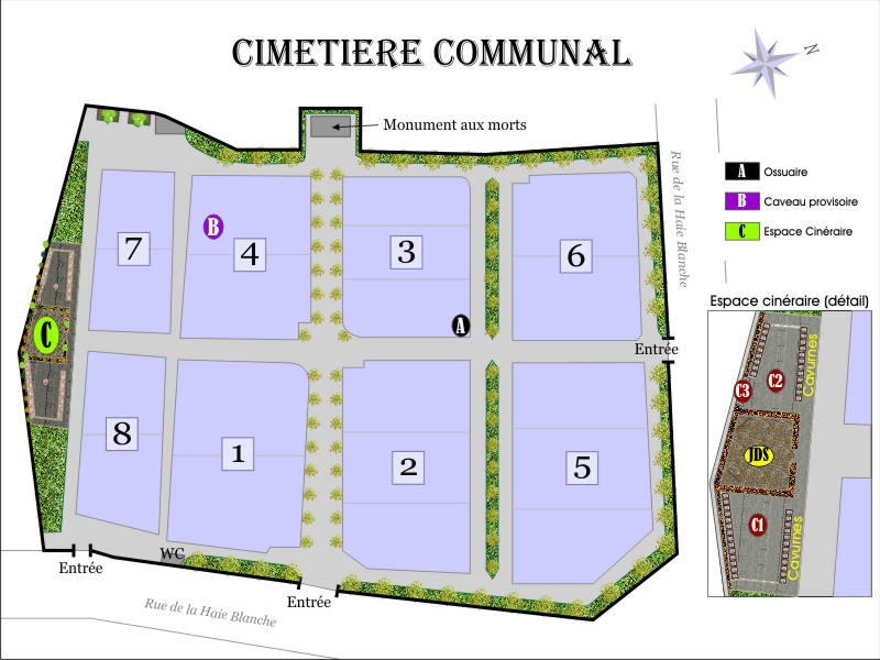 Liste de photographies du cimetière Fiche de présentation de Cimetière Communal - Informations et services en ligne - Portail funéraire Citoyen Ville de Lannilis Ville de Lannilis