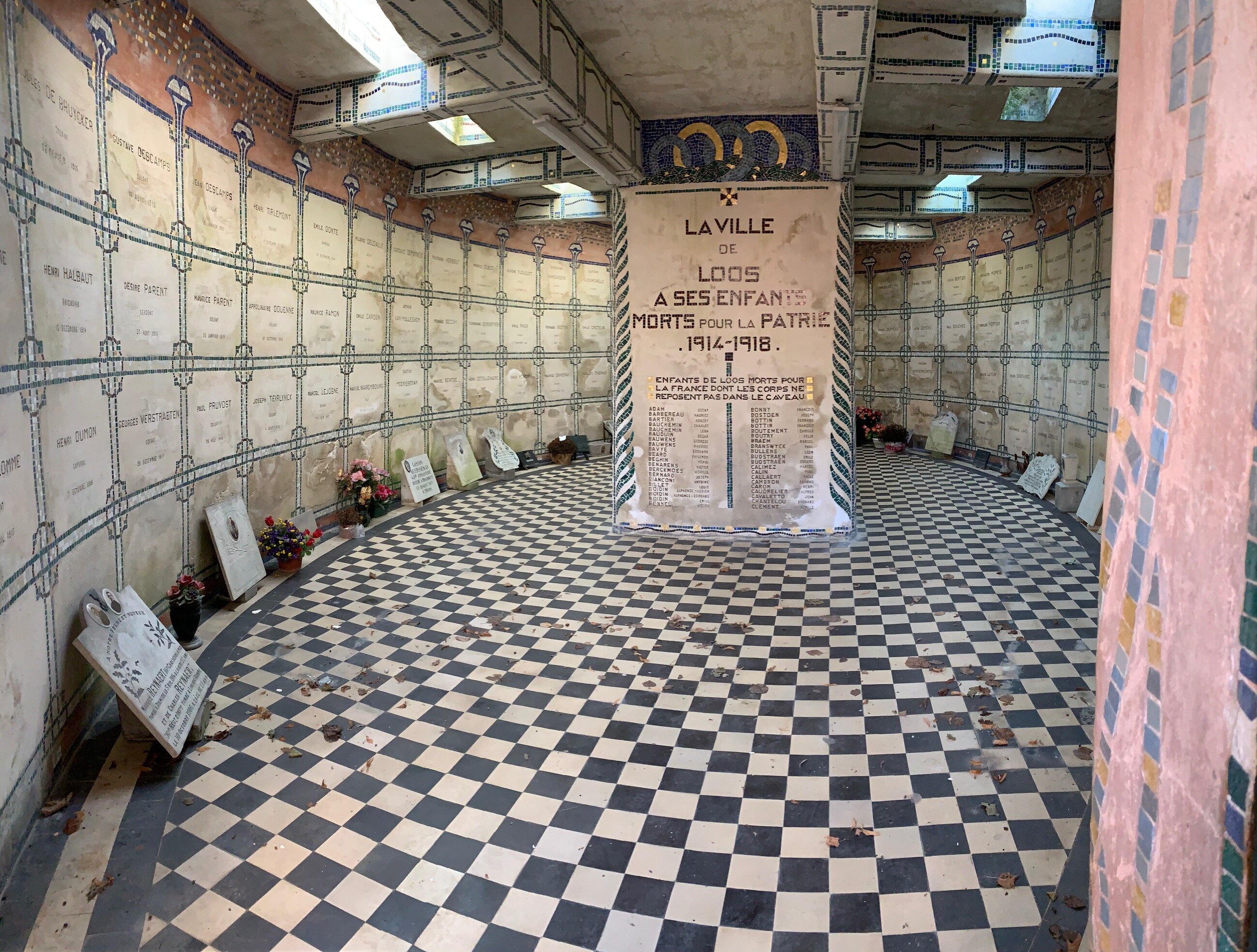 Histoire des cimetières Commune de Loos, Historique sépultures Commune de Loos