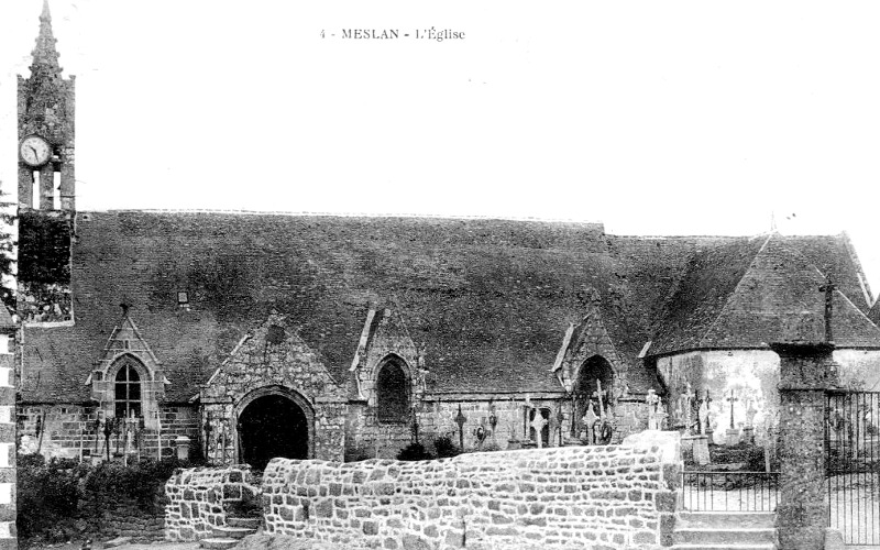 Histoire des cimetières Commune de Meslan, Historique sépultures Commune de Meslan