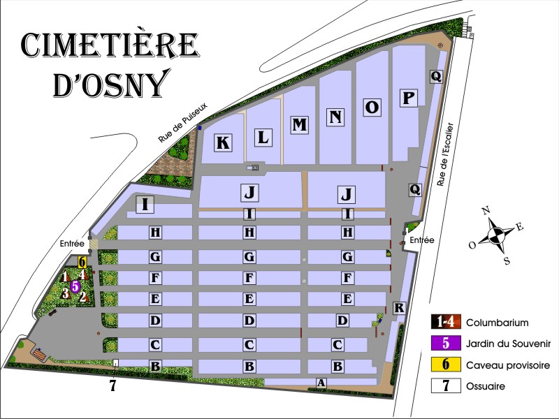 Histoire des cimetières de la commune d'OSNY, Historique sépultures de la commune d'OSNY