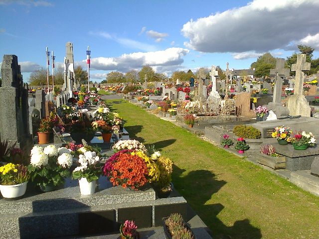 Histoire des cimetières de la ville de QUIMPERLE, Historique sépultures de la ville de QUIMPERLE