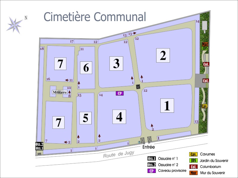 Liste de photographies du cimetière Fiche de présentation de Cimetière Communal - Informations et services en ligne - Portail funéraire Citoyen de la commune de SENNECEY LE GRAND de la commune de SENNECEY LE GRAND