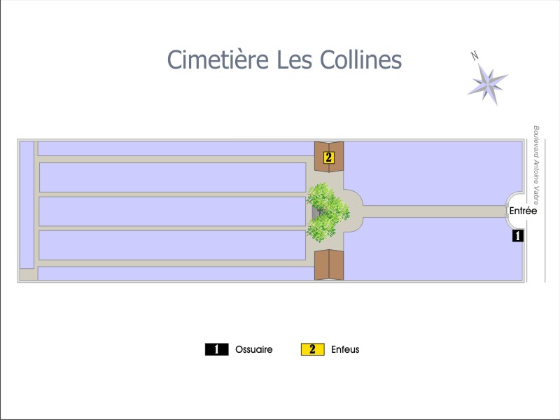 Liste de photographies du cimetière Fiche de présentation de Cimetière Les Collines - Informations et services en ligne - Portail funéraire Citoyen Ville de Septèmes-les-Vallons Ville de Septèmes-les-Vallons