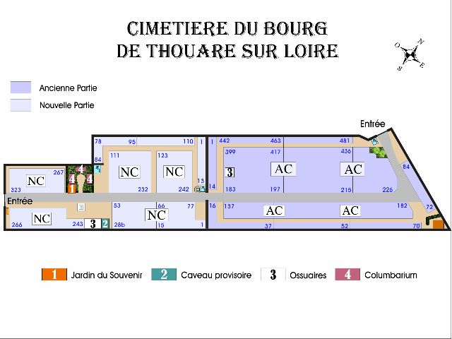 Liste de photographies du cimetière Fiche de présentation de Cimetière du Bourg (AC) - Informations et services en ligne - Portail funéraire Citoyen Ville de Thouaré sur Loire Ville de Thouaré sur Loire
