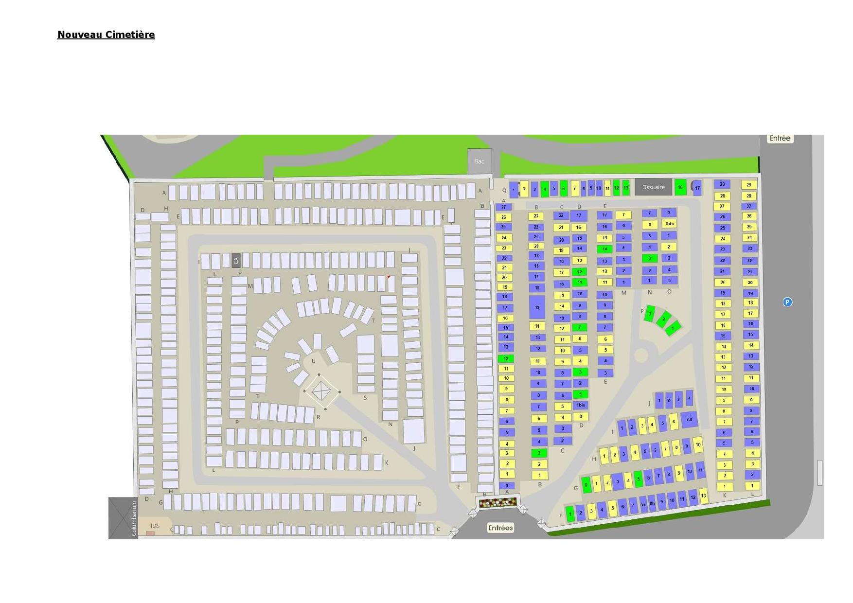 Liste de photographies du cimetière Fiche de présentation de Nouveau Cimetière - Informations et services en ligne - Portail funéraire Citoyen de la commune de TREILLIERES de la commune de TREILLIERES