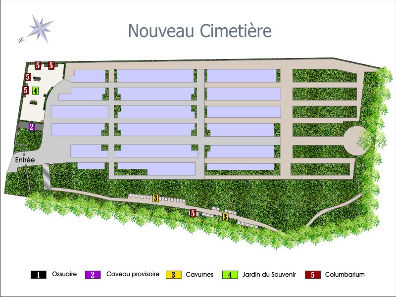 Liste de photographies du cimetière Fiche de présentation de Nouveau Cimetière - Informations et services en ligne - Portail funéraire Citoyens de la ville de VERNEUIL SUR SEINE de la ville de VERNEUIL SUR SEINE