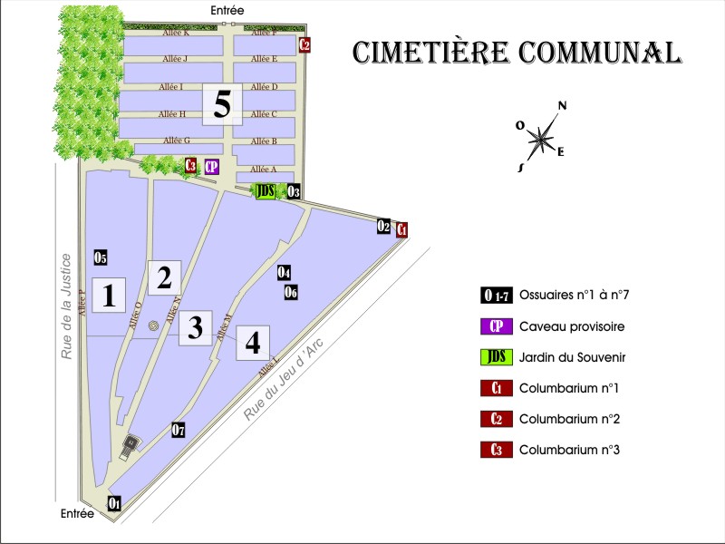 Histoire des cimetières Ville de Dammartin en Goële, Historique sépultures Ville de Dammartin en Goële