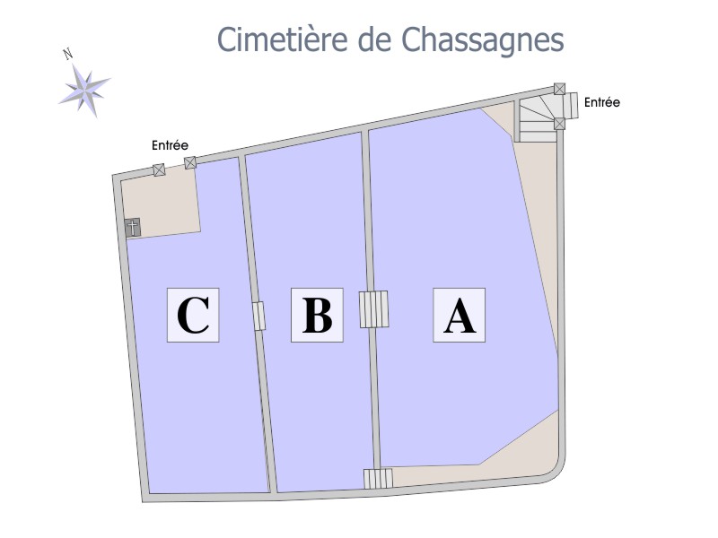 Liste de photographies du cimetière Fiche de présentation de Cimetière de Chassagnes - Informations et services en ligne - Portail funéraire Citoyen Commune des Vans Commune des Vans